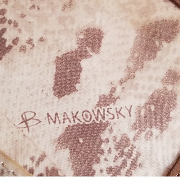 B. Makowsky Metallic Bronze Leather Wallet - Picture 5 of 7